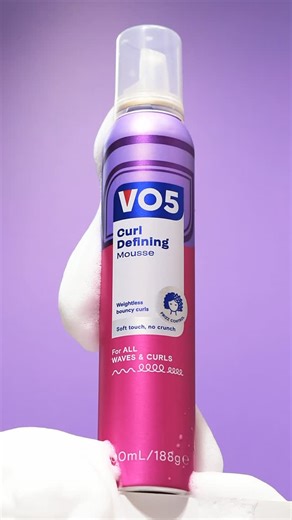 VO5 on Instagram: "Looking for curls that don’t quit 💁‍♀️ Bounce, shine, and frizz-free hold all day with VO5 Curl Defining Mousse! #curlyhairtips #curlyhaircare #curlyhairtutorial #curlyhairproducts #productvideography"
