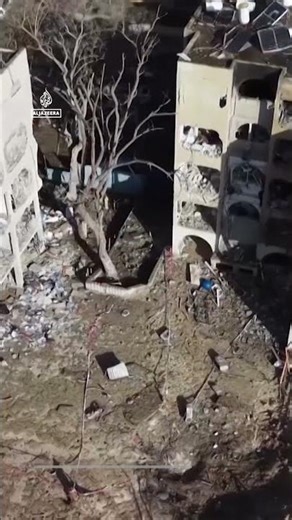 Drone footage shows damage in Arad after overnight Iranian missile attack