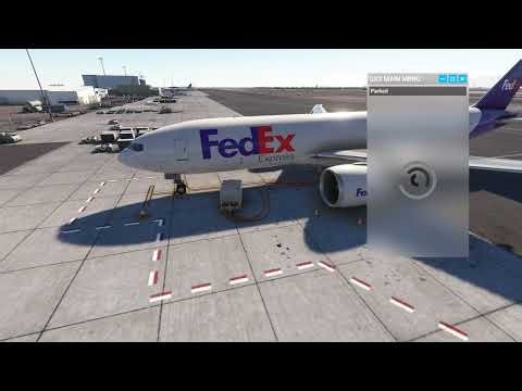PMDG 777 - Air Start and Cross-Bleed Engine Start with GSX Pushback - APU INOP