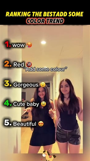 Ranking The Best Add Some Color Trend ✨#tiktoktrend #fypシ゚viral #ranking #usa #addsomecolor