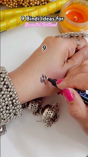 9 Bindi Ideas for Navratri Festival 25-Part 2 #navratrispecialdiyideas #sunitacreativeworld A