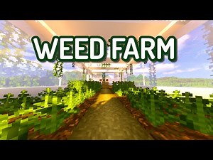 How to build Marijuana Farm Tutorial | Minecraft