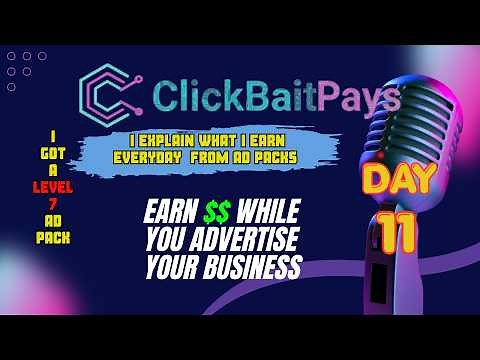 11 Days with Click Bait Pays Profits Calculation