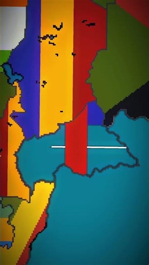 Medium Scale Central African Republic #minecraft #centralafricanrepublic #map #flag #geography