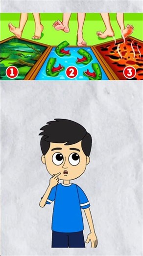 Which Path Is Safe 🤔#puzzle #gk #quiztime #game #riddle #mindbendingquiz #braintest part 2#education