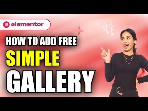 How to add FREE Image Gallery in WordPress | Elementor Tutorial 2024