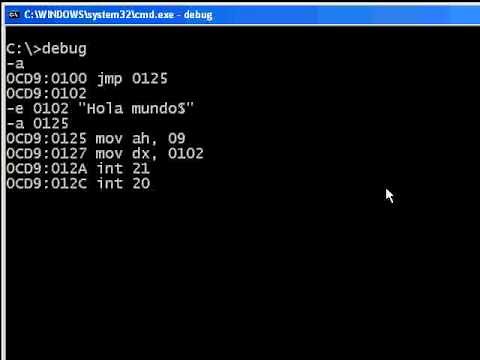 Ensamblador - Hola mundo