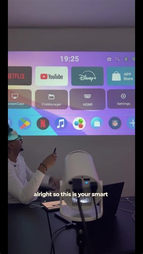 Portable 4K Mini Projector with Bluetooth and WiFi