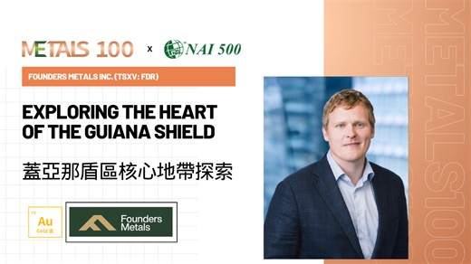 盖亚那盾区地带探索 | Founders Metals Inc. (TSXV: FDR)