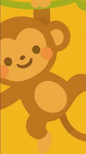 One Little Monkey Song 🐒 Real Monkeys for Kids | Fun Counting Song | Preschool Learning Short Video