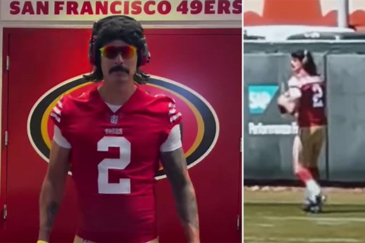 YouTuber Dr. Disrespect shows off big arm in 49ers training camp surprise