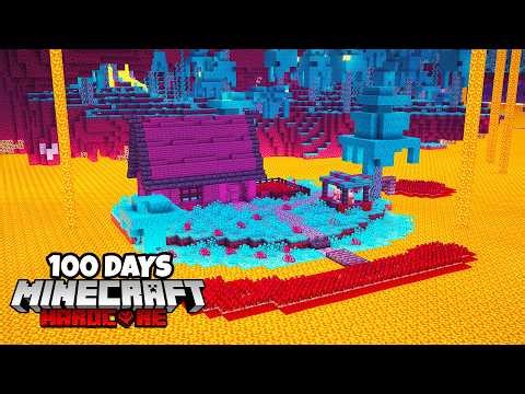 I Survived 100 Days in a NETHER ONLY World in Minecraft Hardcore