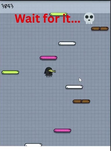 How I Broke Doodle Jump by Accident #shorts #gaming #glitch