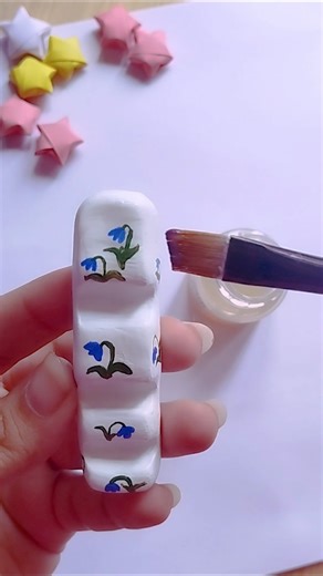 DIY paint brush holder #diy#airdryclay#airdryclayideas#art#tutorial#artist