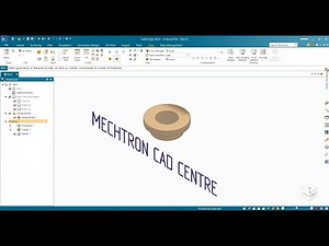 Solid Edge 2024 - Create 3D Part by Revolve and Revolve Cut for Freshers according to Standards.