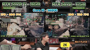 รุ่นไหนน่าโดน !? GeForce RTX 5070 Ti 16GB VS RTX 5070 12GB | iHAVECPU . SPEC CPU : INTEL CORE i5-14500 14(6P 8E)C /20T 5 GHz TURBO CS : OCYPUS x iHAVECPU DELTA A40 DUAL FAN MB : MSI PRO B760M-P DDR5 VGA : INNO3D GEFORCE RTX 5070 TWIN X2 12GB GDDR7 RAM : KINGSTON FURY BEAST 32GB (16x2) DDR5 5600MHz M.2 : WD BLUE SN5000 500GB PSU : MSI MPG A750BN PCIE5 750W (80 BRONZE) CASE : iHAVECPU GLACIER . งบ 40,890.- รวมส่งและเก็บเงินปลายทาง/รับเอง 39,890.- . VGA : PALIT GEFORCE RTX 5070 TI GAMING PRO 16GB G