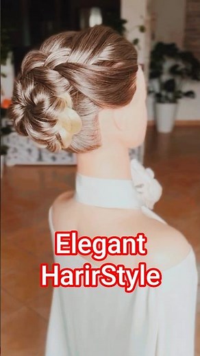 Elegant Braided Updo Tutorial 🌸 Perfect for Weddings & Events