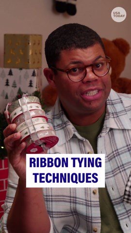 3 ribbon tying techniques for holiday gift wrapping