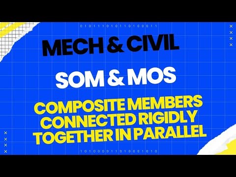 composite members connected rigidly together in parallel/simple stress & strain/SOM & MOS/SEM 03.
