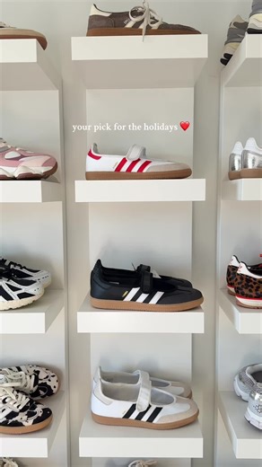 adidas samba Jane with red stripes are perf #adidassambajane