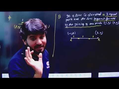 Concept of section formula with "Question" || by Arvind sir