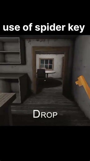 This door needs the SPIDER KEY… I regret opening it 😨🕷️#granny#grannychapter1#spiderkey#horrorgame
