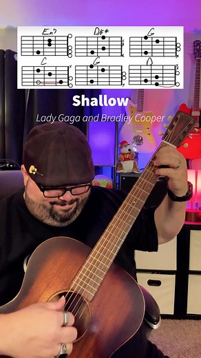 Shallow by Lady Gaga and Bradley Cooper guitar tutorial! @MartinGuitar @ladygaga #ladygaga #bradleycooper #shallow #martinguitar #guitar #guitarra #guitare #music #musica #guitarlesson #guitartok #guitarsolo #guitarteacher #acousticguitar #guitartutorial #chevansmusic #tiktoktaughtme #learnontiktok #learnwithtiktok #musicteacher #guitarteacher #guitarist #guitaristsoftiktok #guitarists #guitariste #gitaro #kitarë #kitarr #gitarre #gitar #chitarra