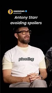 Homelander dodging spoilers like he’s A-Train - Anthony Starr, Butcher, Hughie