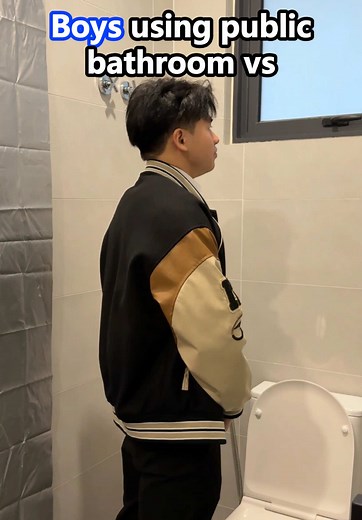 Boys vs Girls using public bathroom