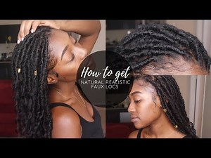 HOW TO: Natural Realistic Faux Goddess Locs | Sabrina Mills