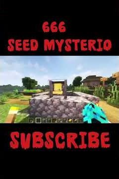 666 seed mysterio 😱 #minecraft #viralshorts #shorts #shortsfeed