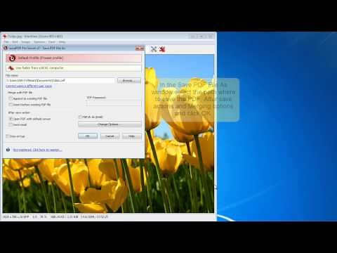 Convert images to PDF using Irfanview