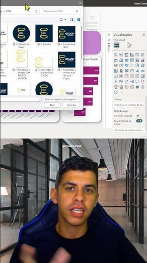 Learn how to insert your company logo into a report | #powerbi #shorts