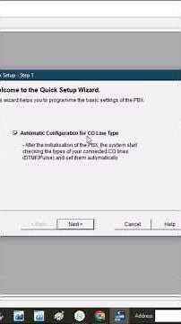 Quick setup from PC - Panasonic PBX KX-TES 824 .#panasonic_ epabx_training