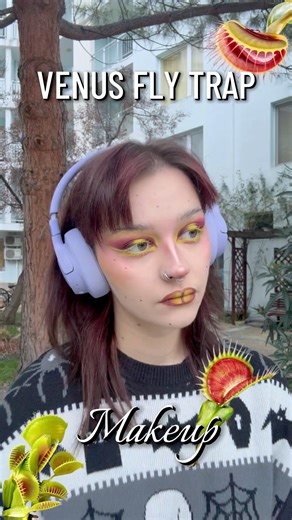 Venus fly trap makeup #creativemakeup #makeup #makeuptutorial #alternative #plant #creative #messy