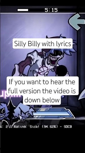 #fnf #fnfmod silly Billy with lyrics