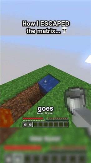 how I escaped the MATRIX...💀 #minecraft
