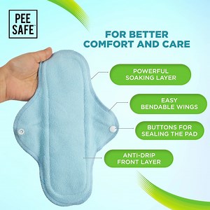 Reusable Sanitary Pads - A harmless solution for the environment and your period. Buy a box of 4 pads for Rs. 399 that lasts 12 months. | Pee Safe
