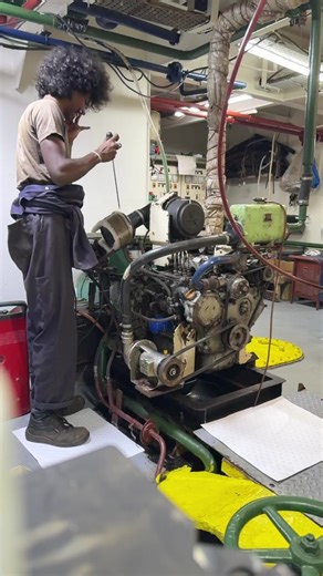Routine Maintenance on Harbor Generator
