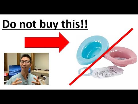 Sitz bath tubs are bad for your hemorrhoids! Please do not buy these!