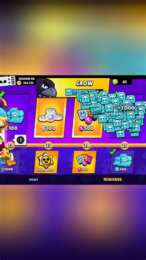 Legendary Brawler + Daily Tasks Reward 🔥 #randombs #supercell