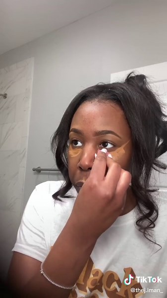 my “no makeup” makeup routine 🫶🏾 #fyp #makeuptutorial #blackgirlmakeup #brightundereye