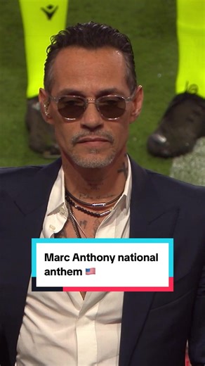 LEGEND! 🤩🇺🇸 #mls #marcanthony #nationalanthem #chills