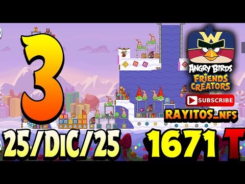 Angry Birds Friends Level 3 Tournament 1671 Highscore POWER-UP walkthrough