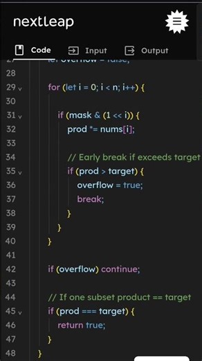 Partition Array Into Two Equal Product Subsets | Bitmask Approach | JavaScript Coding