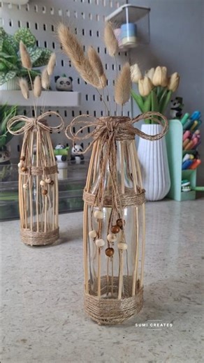 DIY Boho Home Decor #handmade #bohostyle #rusticdecor #upcycledcraft #craftideas #youtubeshorts