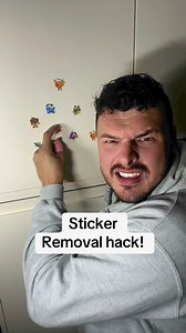 Sticker removal hack! #sticker #hack #decorating #diy | Kris Fox Devos