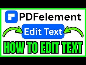 How To EDIT TEXT In PDFelement (QUICK & EASY) 2026