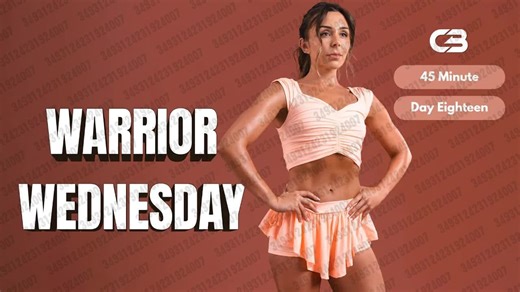 2026.03.04 【Courtney Black】第18天 - 战士星期三 全身锻炼 - 45分钟居家训练 ｜ 低冲击挑战