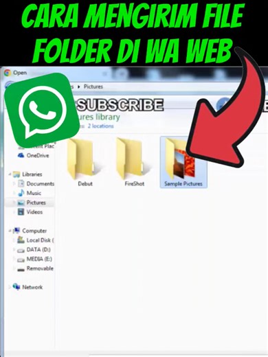 Tutorial Mengirim File Folder di WhatsApp Web